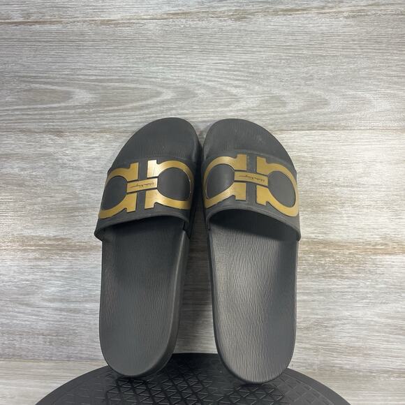 Salvatore Ferragamo Men’s Groove 2 Slide Sandals Size 12 M - Picture 6 of 8